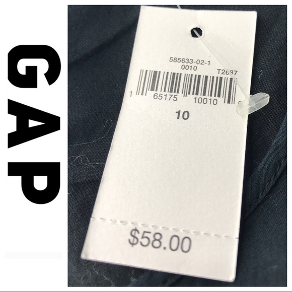 💕SALE💕 NWT Gap Black Layered Dress - Picture 4 of 6
